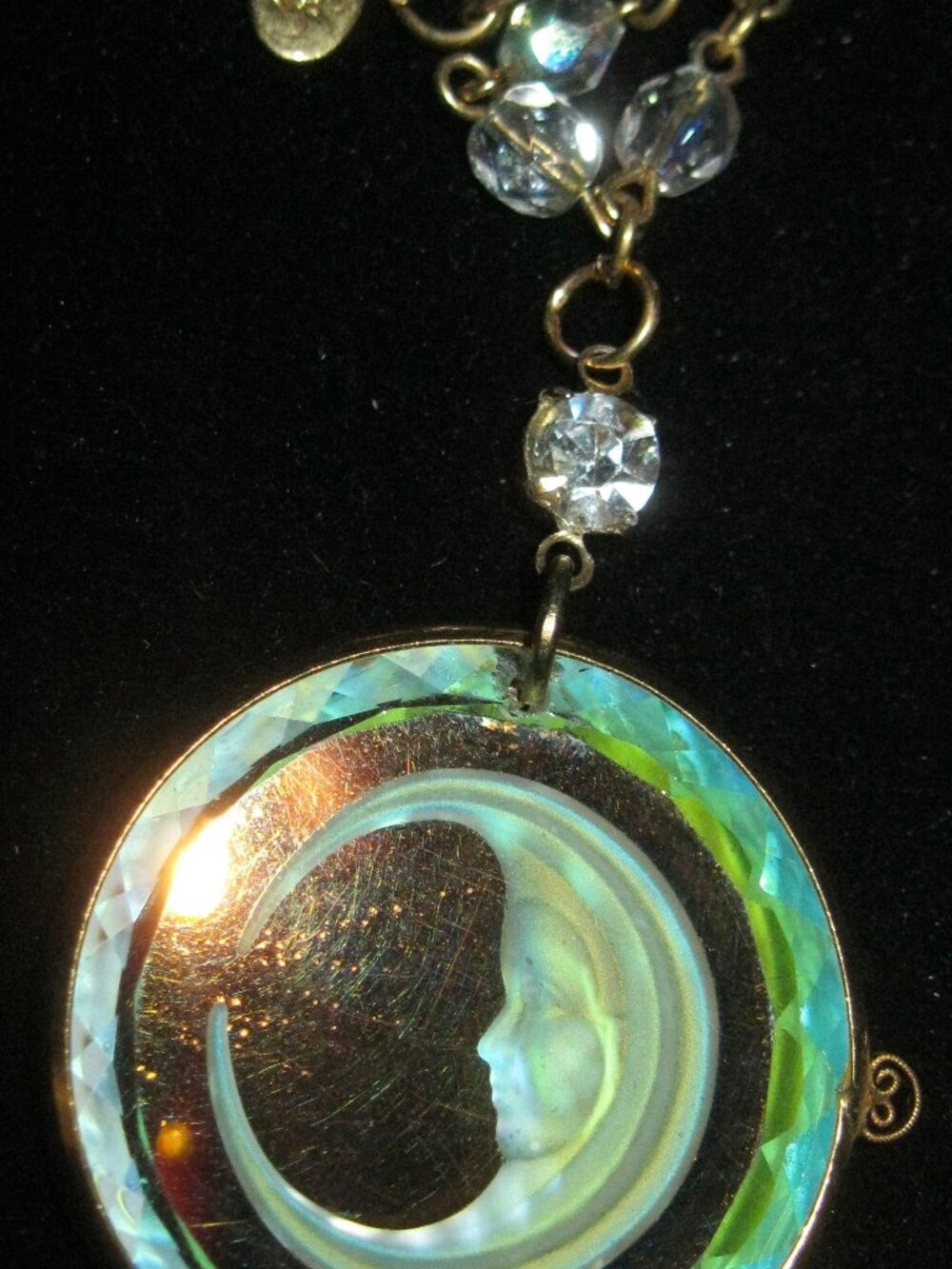 KIRKS FOLLY EXQUISITE RARE SIGNED PENDANT NECKLACE FROM THE 1980'S